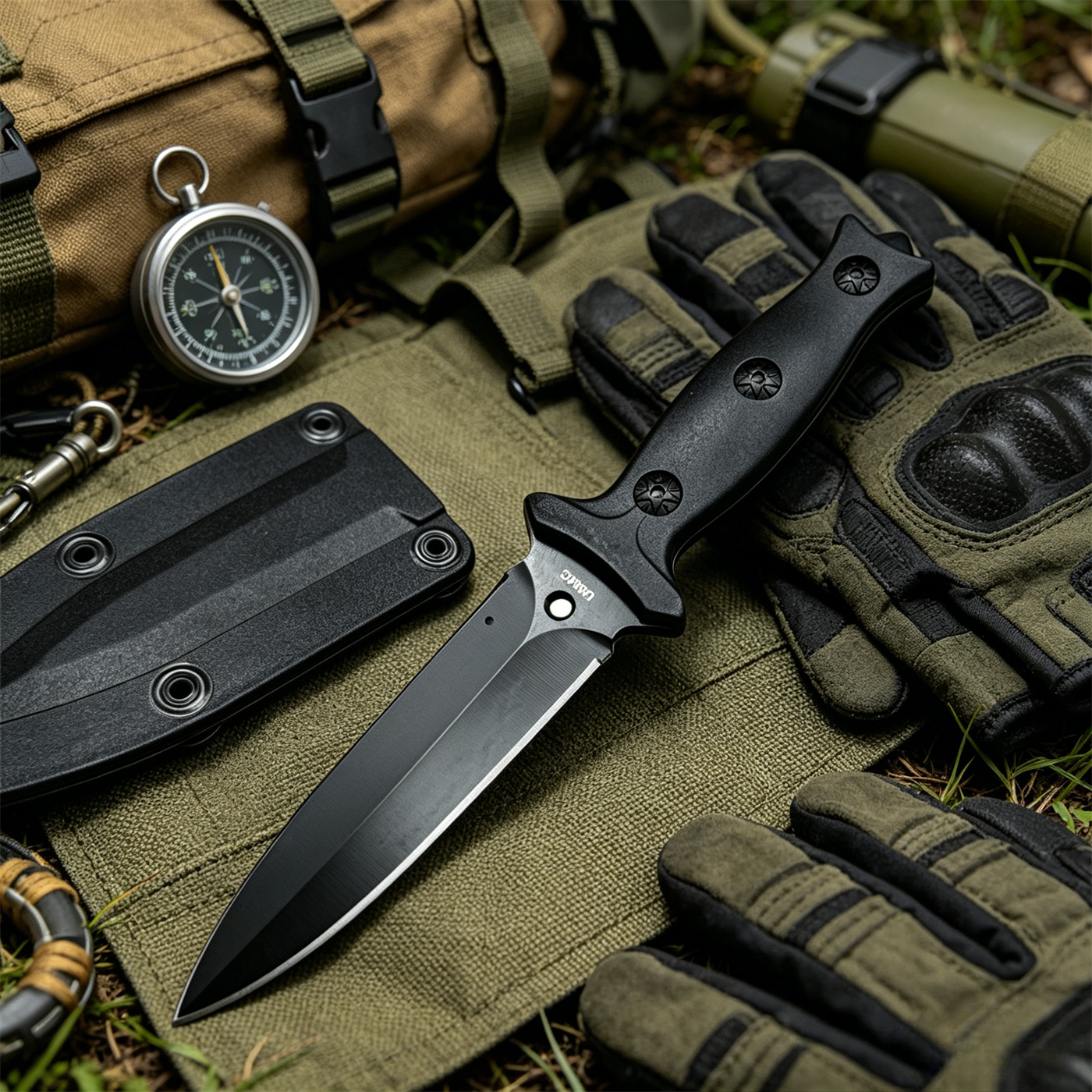 Edc Pocket Carry Fixed Blade - Outdoor Survival Knife Wilderness Camping Pocket