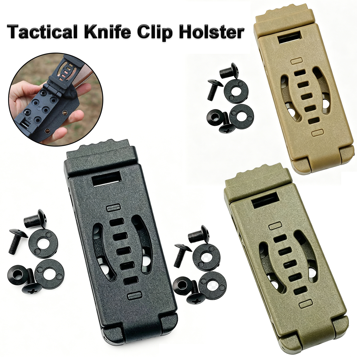 Edc Carry Belt - Tactical Universal Knife Clip Holster –