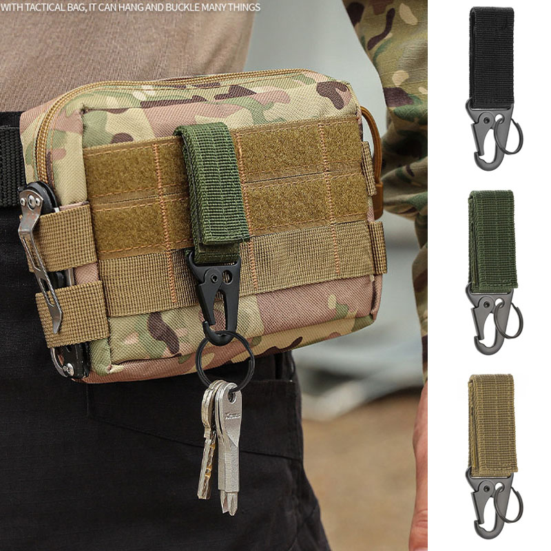 Edc Carry Belt - 1/2/3Pcs Tactical Carabiner Outdoor Nylon Webbing