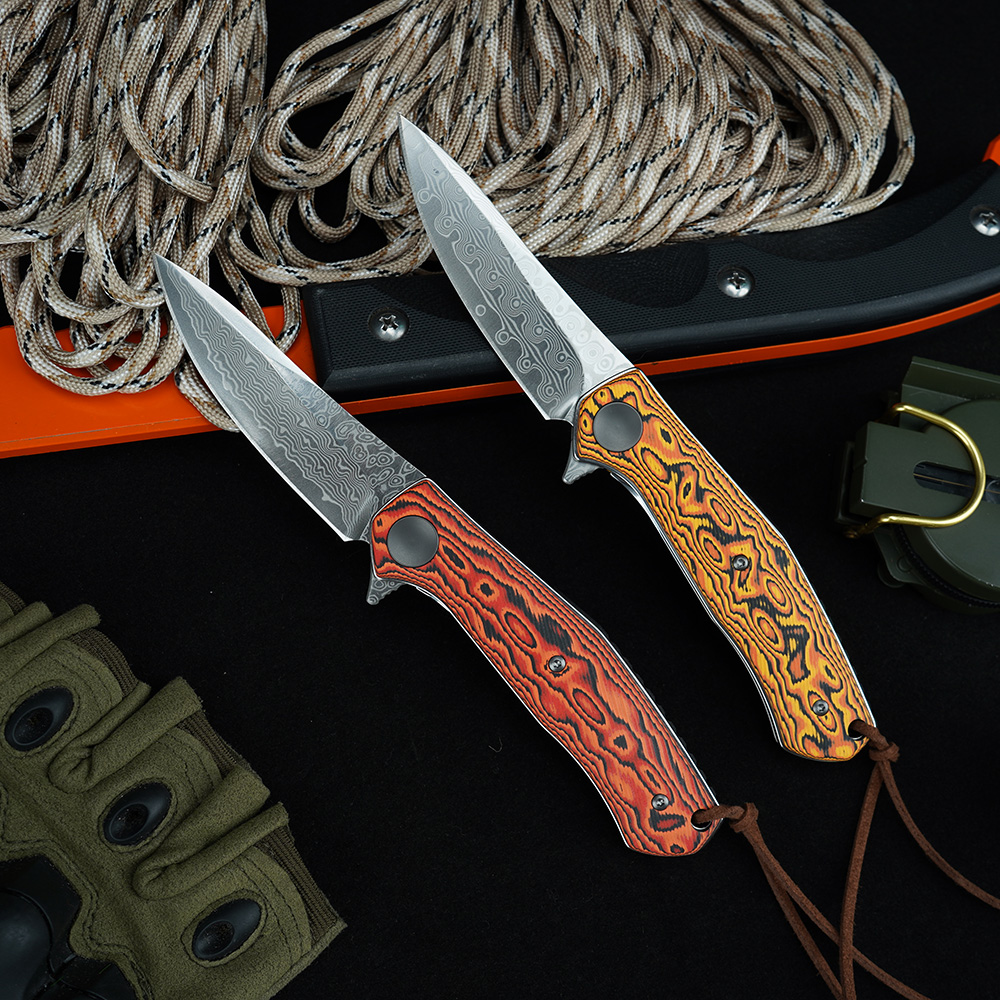 KS 4020 Damascus Knife Portabl - Edc Carry For Men บทวิจารณ์และราคา