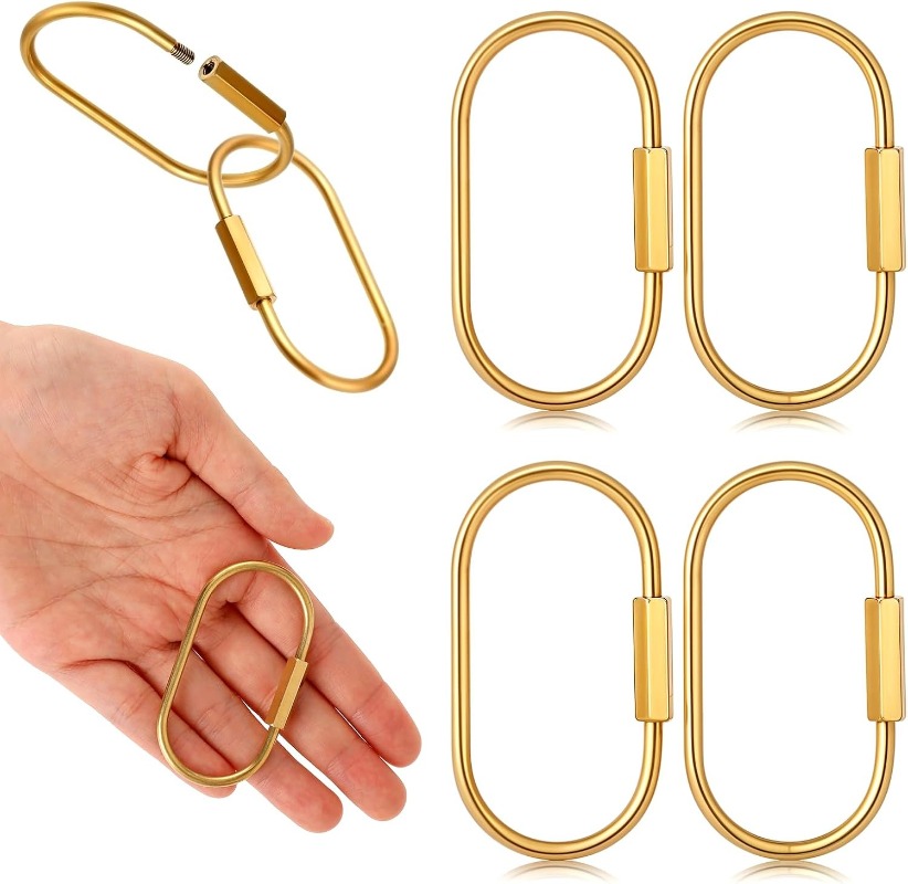 Solid Brass Screw Keychain D-S - Edc Car Carry บทวิจารณ์และราคา