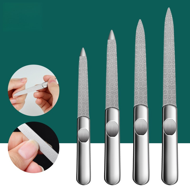 1PCS Professional Stainless St - Nail File Titanium บทวิจารณ์และราคา