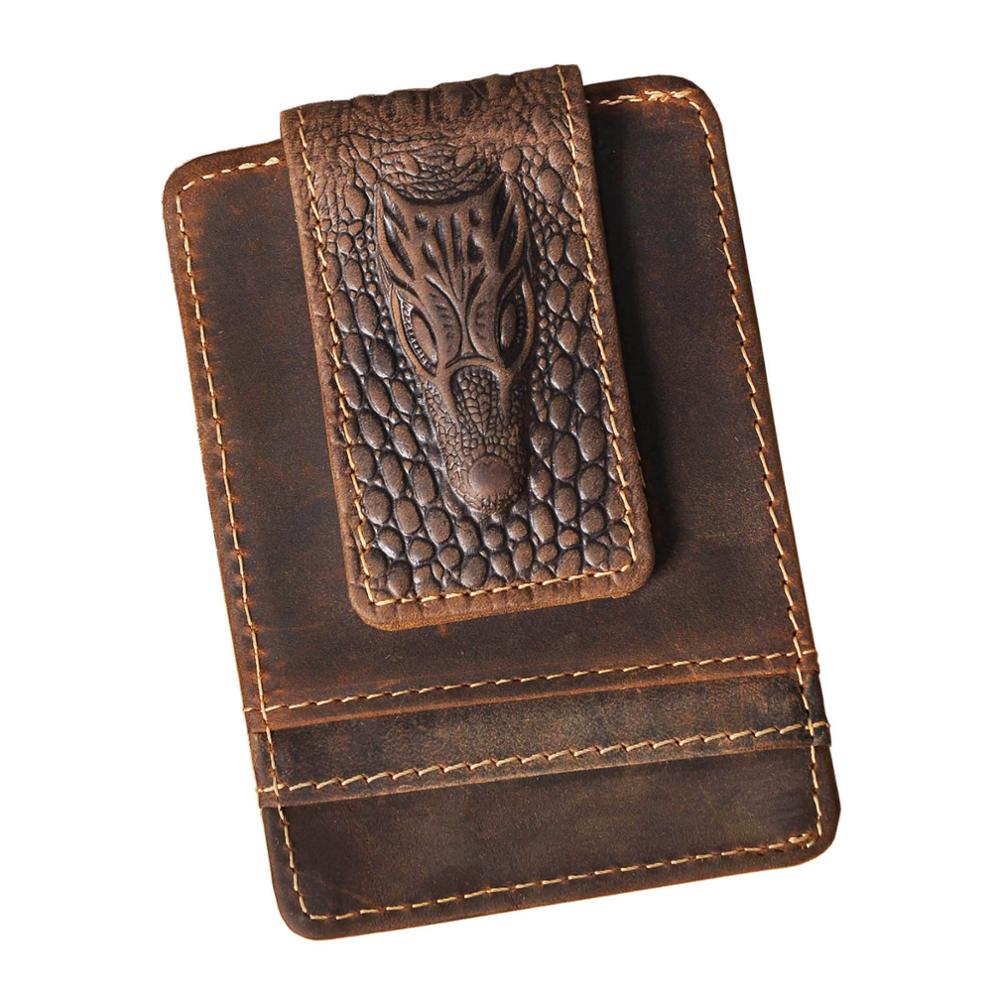 2020 Trend Real Leather Magnet - Money Clip Magnetic บทวิจารณ์และราคา