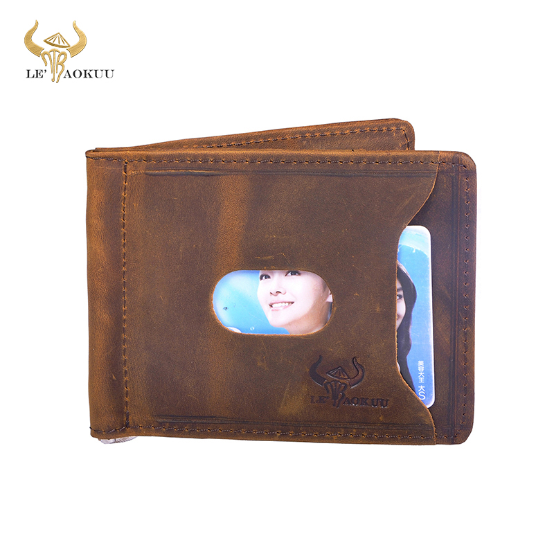 Quality Leather Men Magnetic M - Money Clip Magnetic บทวิจารณ์และราคา