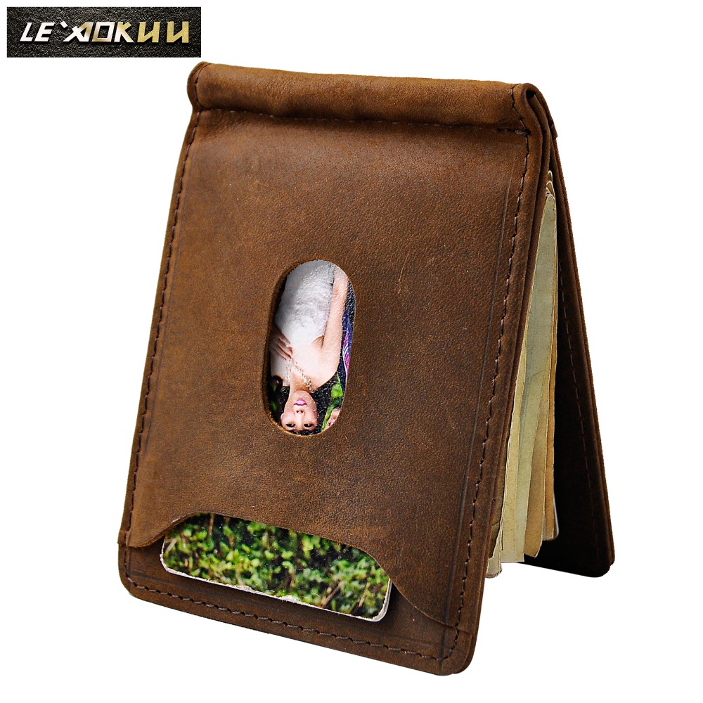 Quality Leather Men Magnetic M - Money Clip Magnetic บทวิจารณ์และราคา