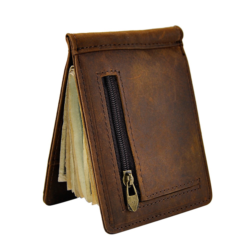 Quality Leather Men Magnetic M - Money Clip Magnetic บทวิจารณ์และราคา