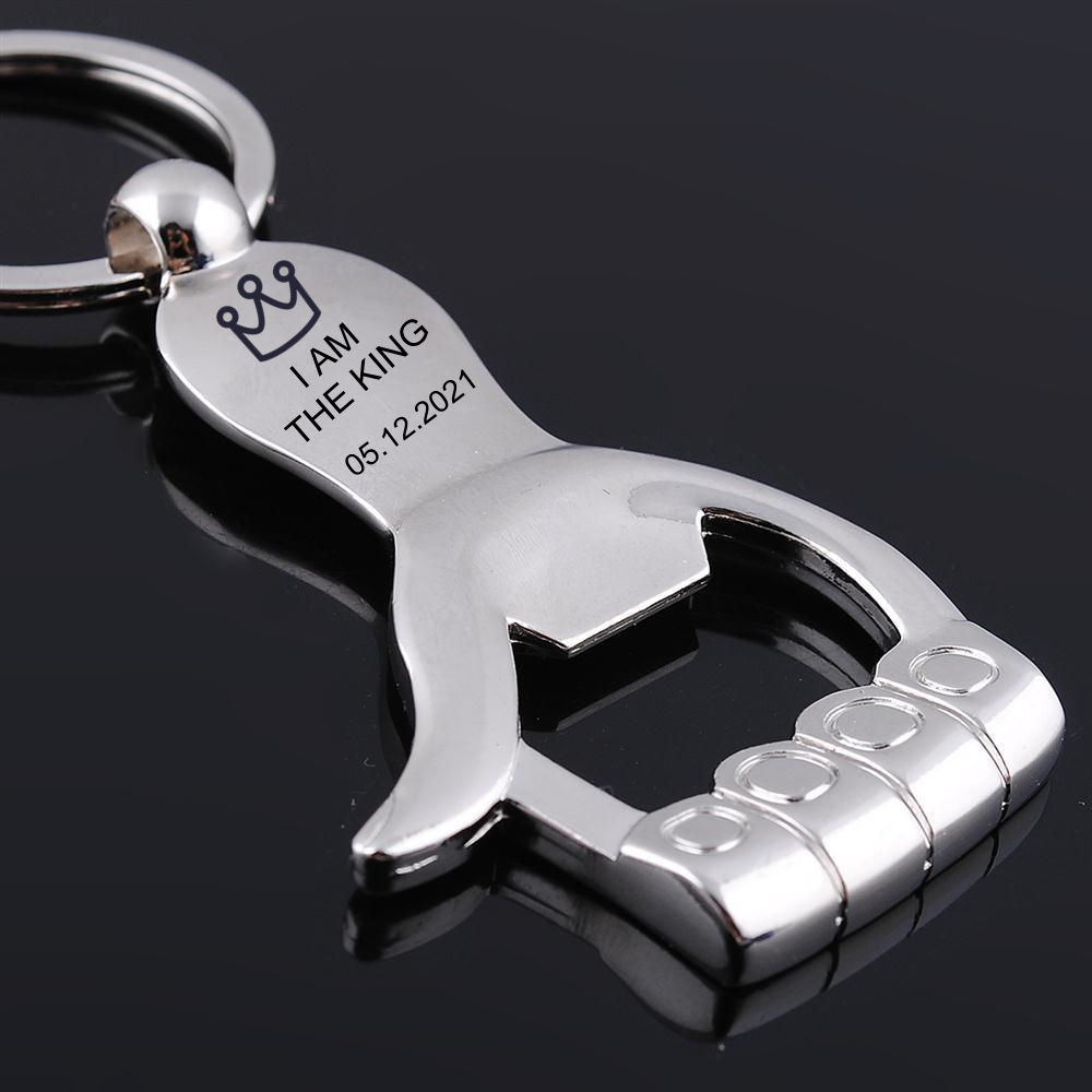 Custom Text Logo Keychain Thum - Bottle Opener Keyring บทวิจารณ์และราคา