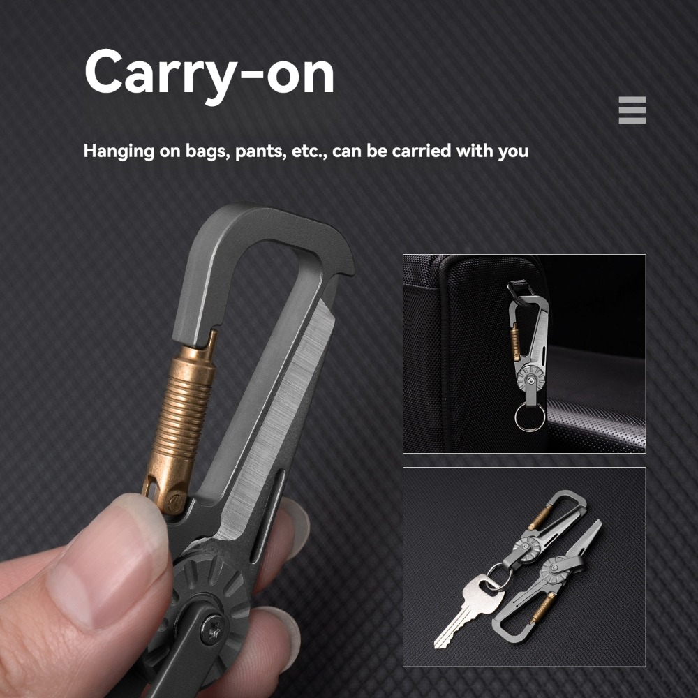 New Mini Titanium Alloy Keycha - Edc Car Carry บทวิจารณ์และราคา