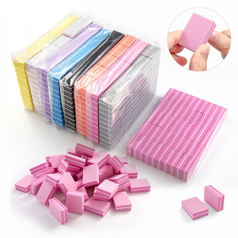 10/50pcs Mini Nails Art Buffer - Nail File Titanium บทวิจารณ์และราคา