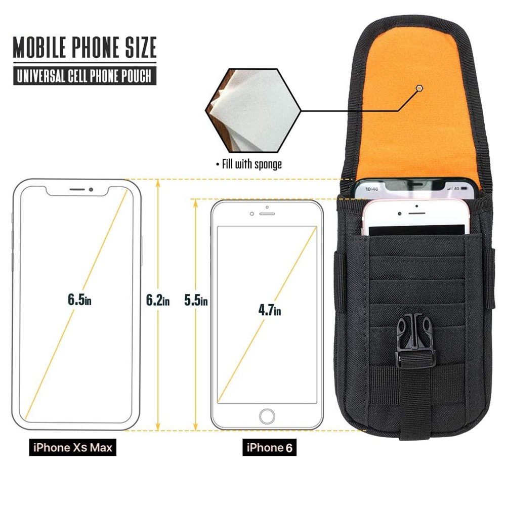 Tactical Phone Pouch Molle,Sma - Edc Carry Belt บทวิจารณ์และราคา
