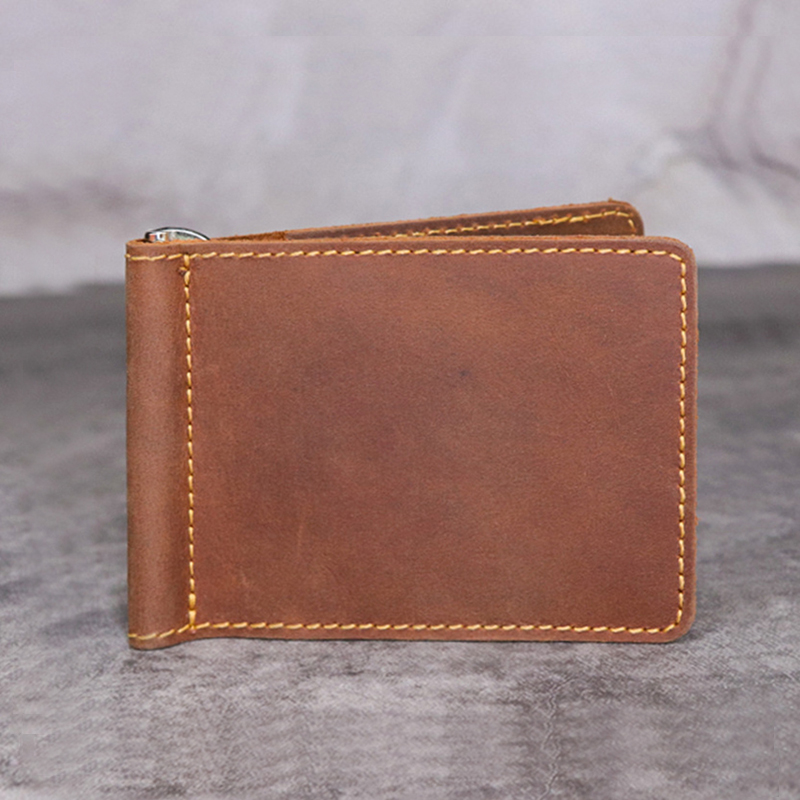Handmade Genuine Leather Money - Money Clip Magnetic บทวิจารณ์และราคา