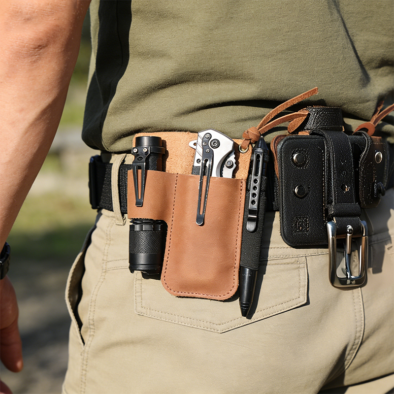EDC Leather Flashlight Tool Ho - Edc Carry Belt บทวิจารณ์และราคา