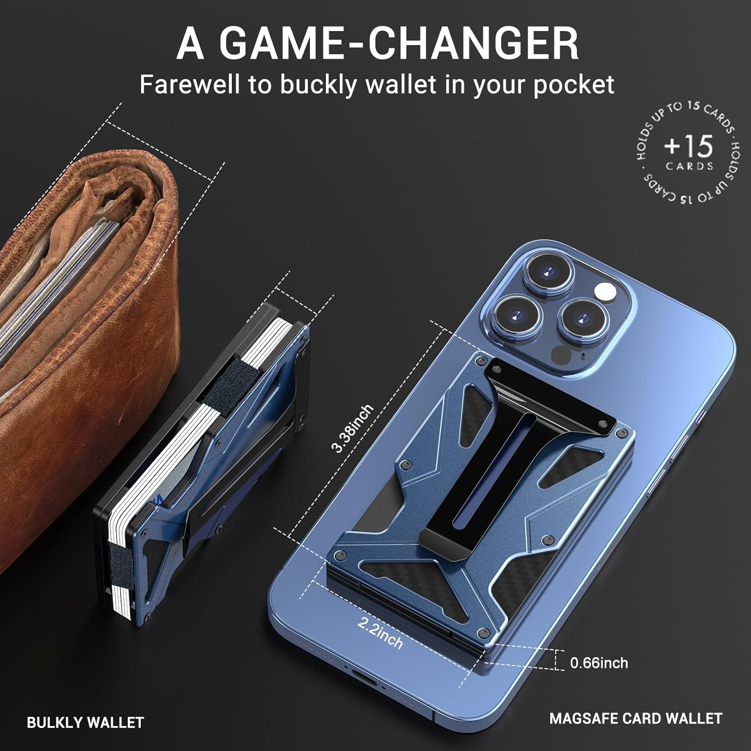 MagSafe Wallet Money Clip with - Money Clip Magnetic บทวิจารณ์และราคา