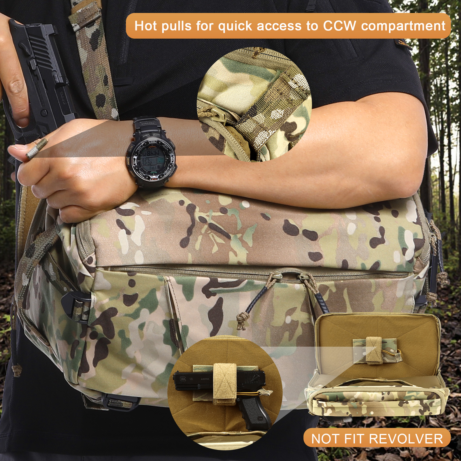 VOTAGOO 13L Tactical Sling Bag - Edc Carry For Men บทวิจารณ์และราคา