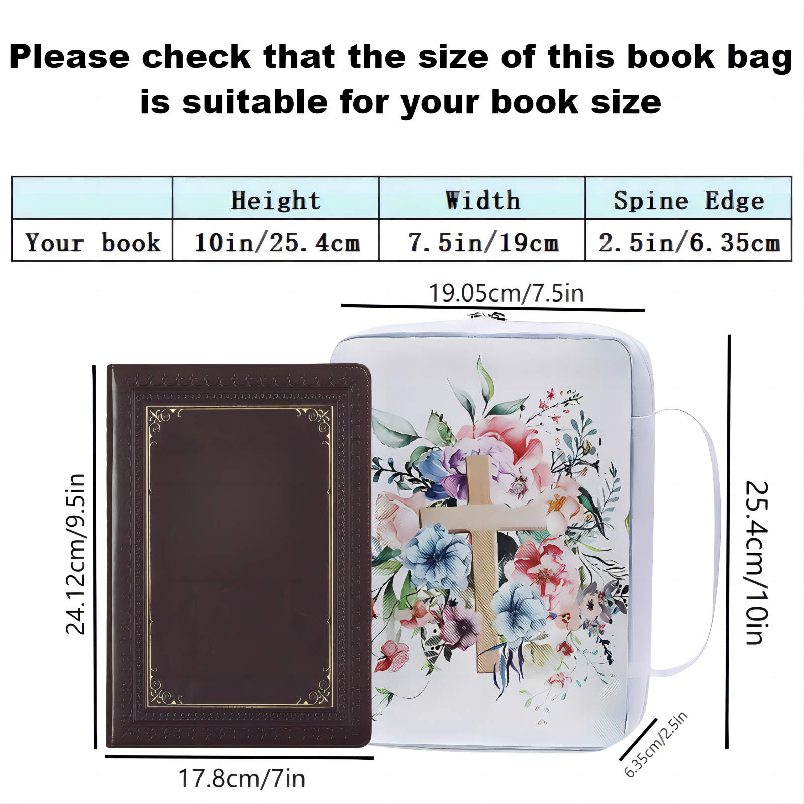 Bible Cover, Floral Bible Case - Edc Carry Bag บทวิจารณ์และราคา