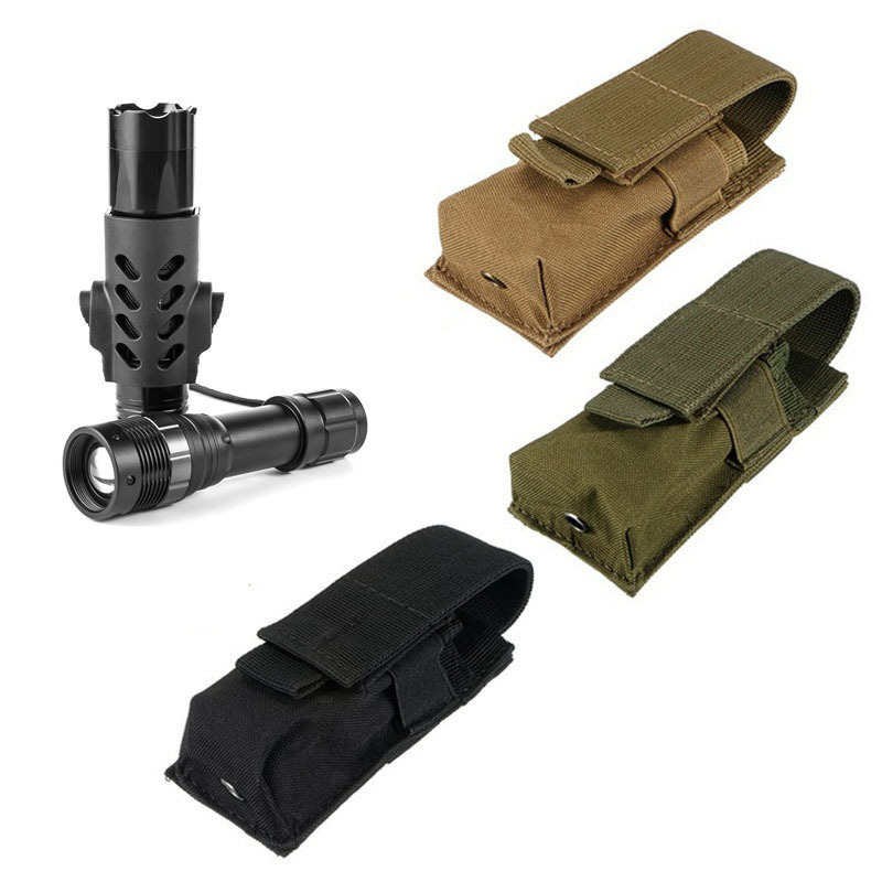 Tactical Molle Flashlight Pouc - Edc Carry Holster บทวิจารณ์และราคา