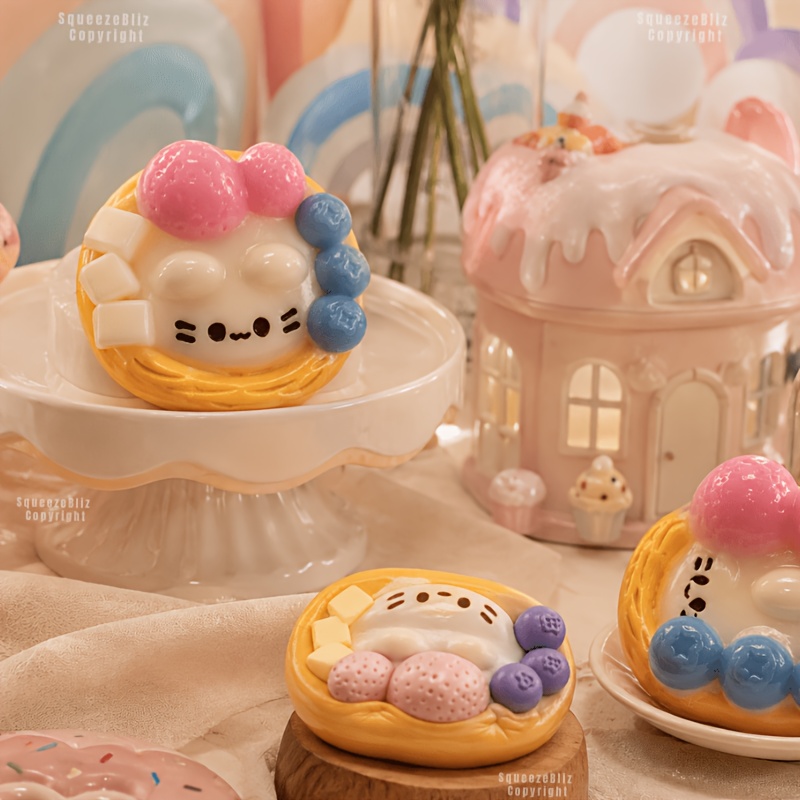 Cute Strawberry Egg Tart Squis - Edc Car Carry บทวิจารณ์และราคา