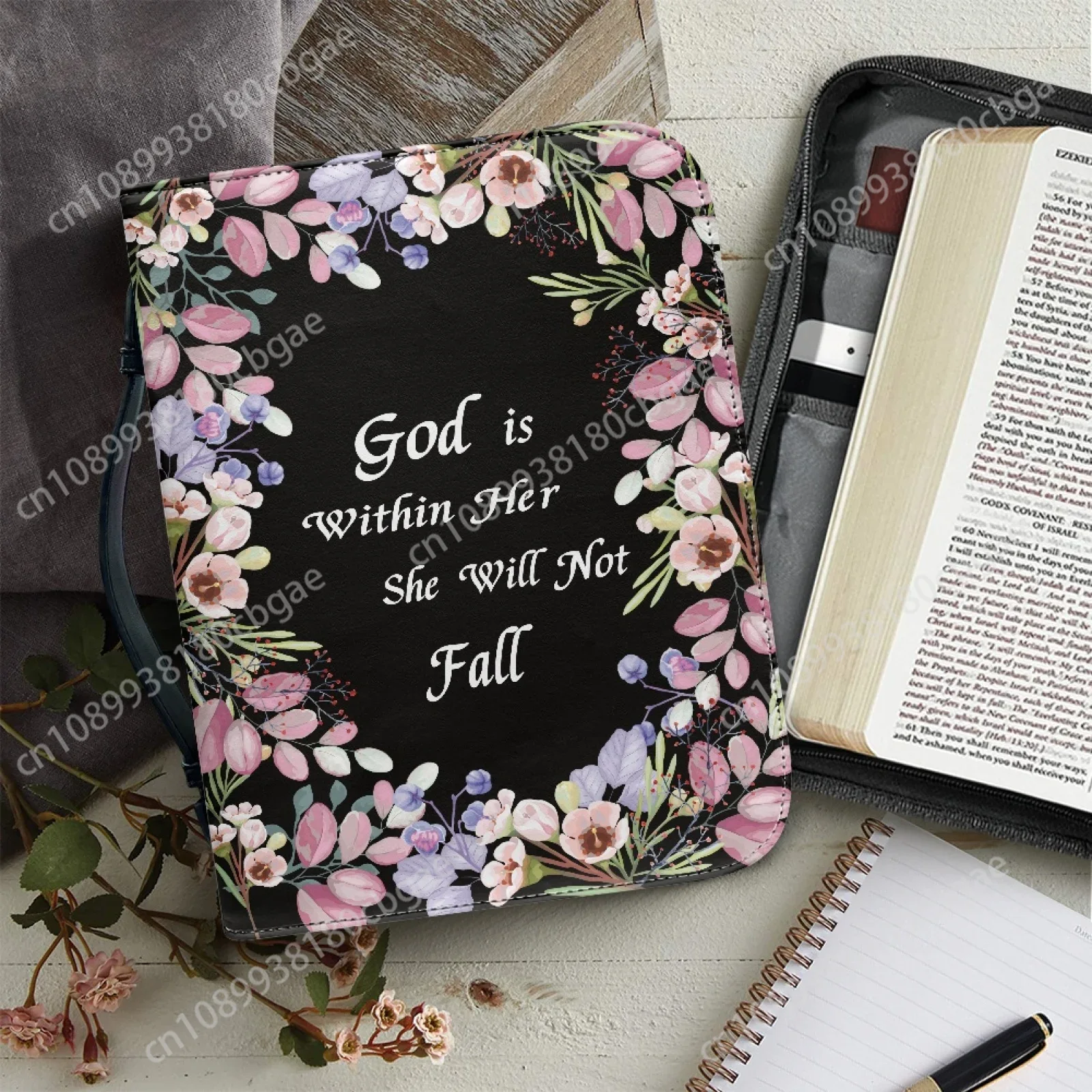 Flowers Verse Pattern Leather  - Edc Carry Bag บทวิจารณ์และราคา