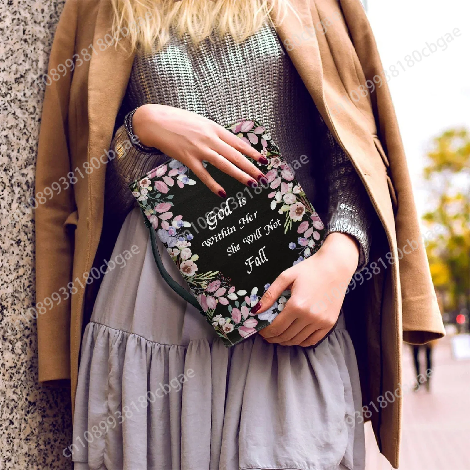 Flowers Verse Pattern Leather  - Edc Carry Bag บทวิจารณ์และราคา