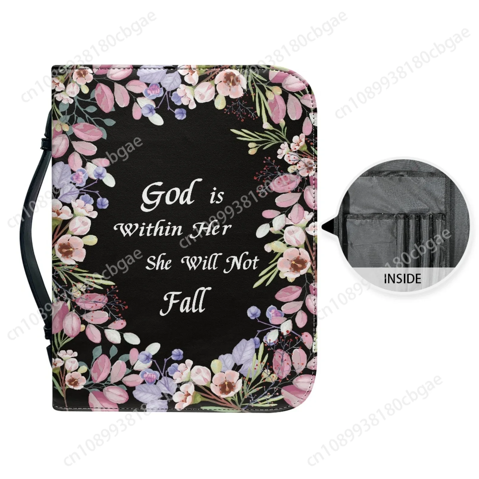 Flowers Verse Pattern Leather  - Edc Carry Bag บทวิจารณ์และราคา