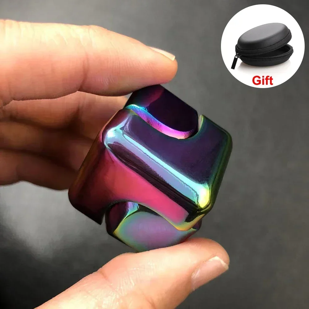 Metal Cube Rotating Fingertip  - Fidget Spinner Bearing บทวิจารณ์และราคา