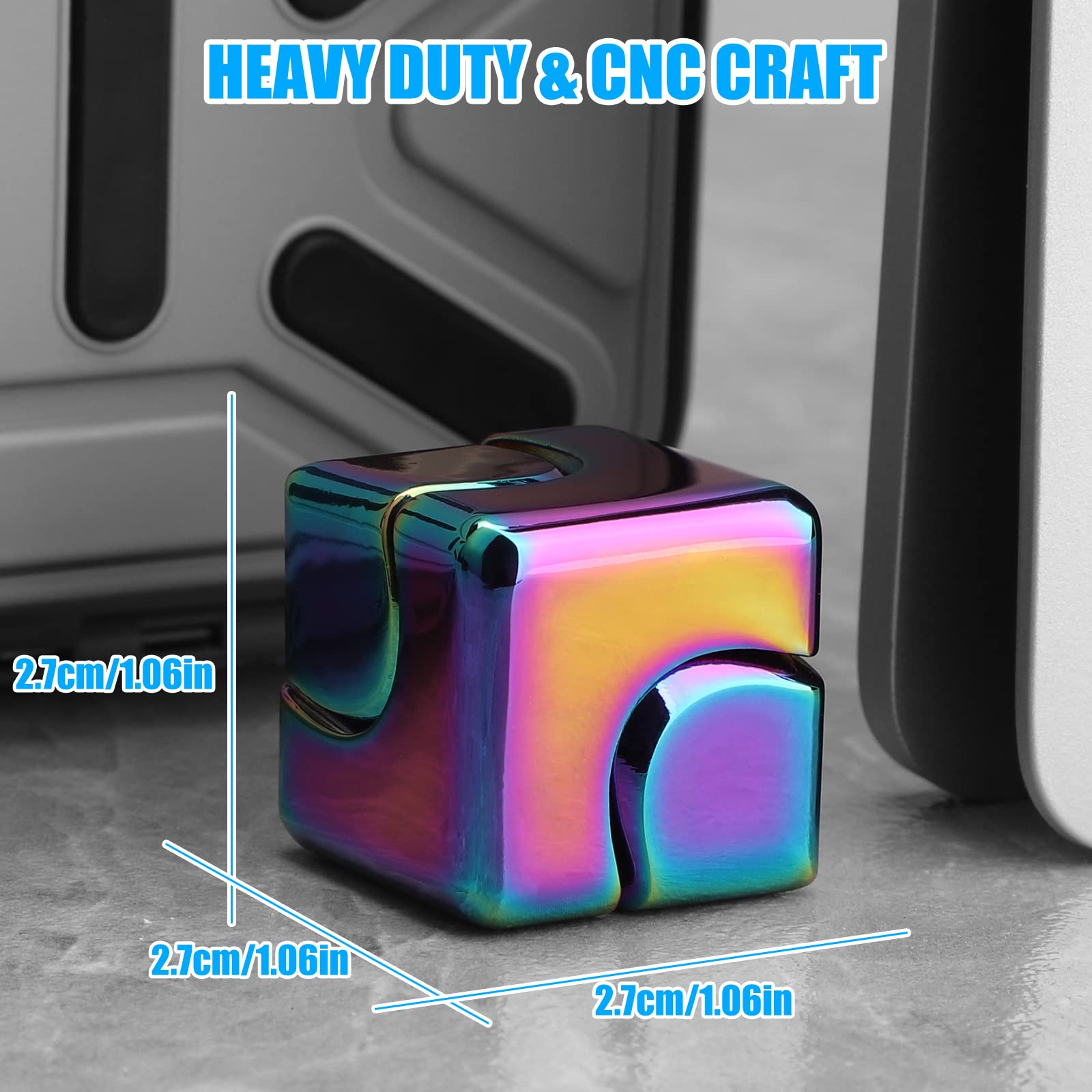 Metal Cube Rotating Fingertip  - Fidget Spinner Bearing บทวิจารณ์และราคา