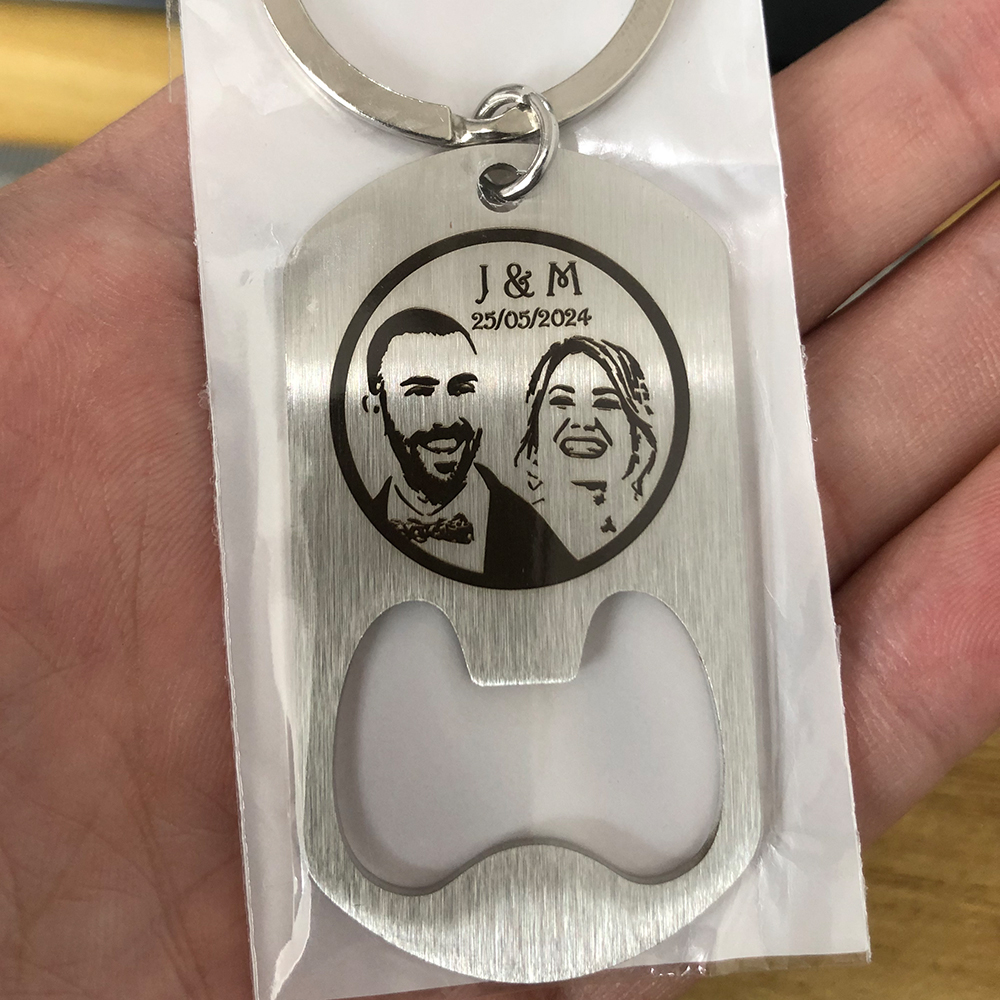Custom Company Logo Stainless  - Bottle Opener Keyring บทวิจารณ์และราคา