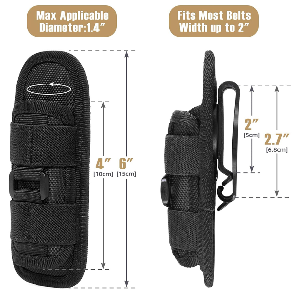 Tactical Flashlight Pouch Hols - Edc Carry Accessories บทวิจารณ์และราคา