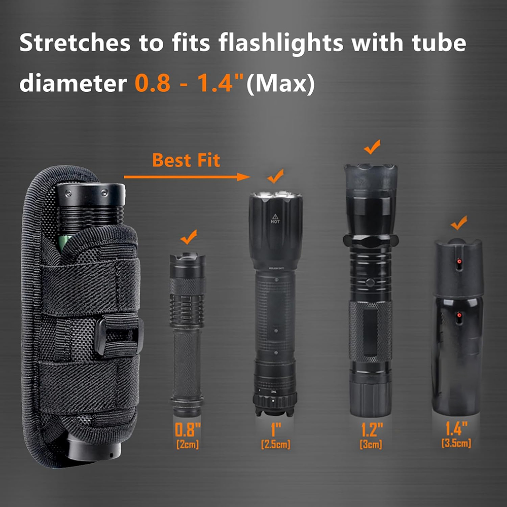 Tactical Flashlight Pouch Hols - Edc Carry Accessories บทวิจารณ์และราคา