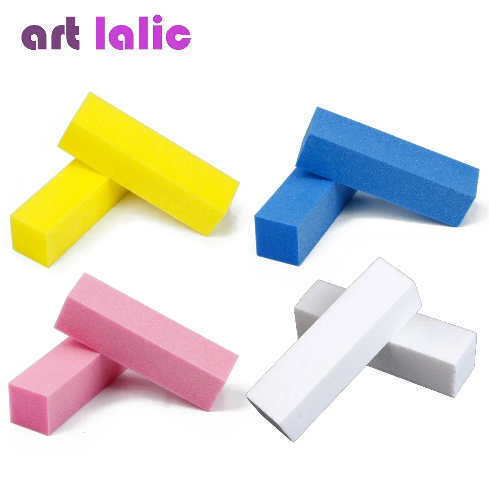 2Pcs Nail Buffer Blocks 4-Side - Nail File Titanium บทวิจารณ์และราคา