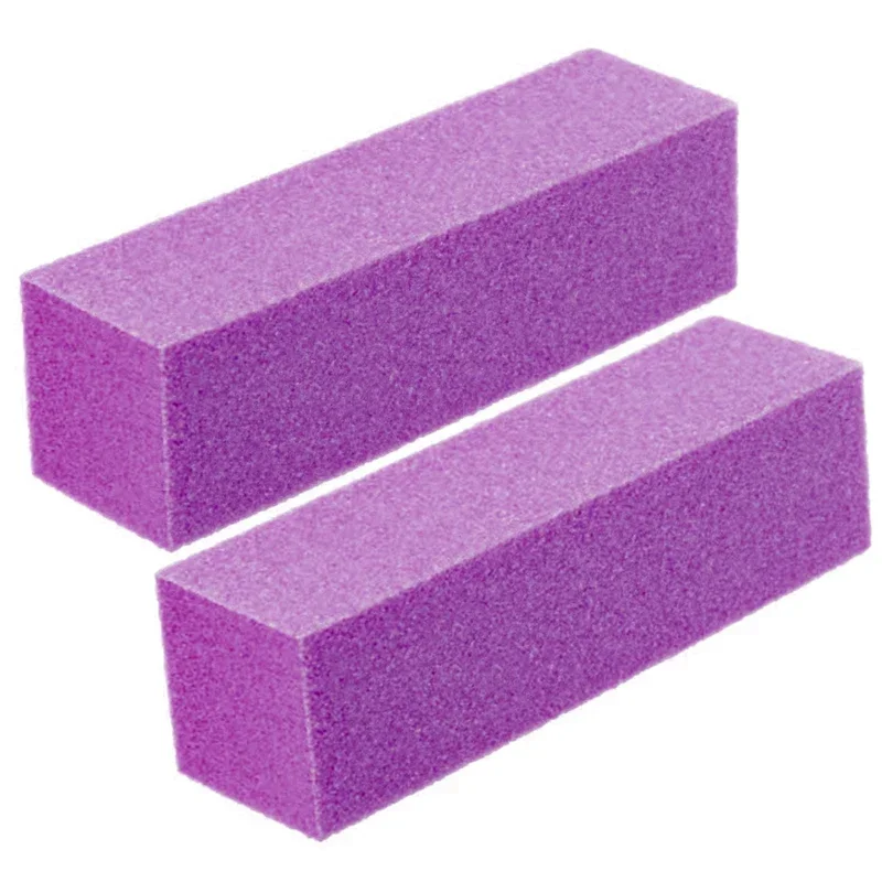 2Pcs Nail Buffer Blocks 4-Side - Nail File Titanium บทวิจารณ์และราคา