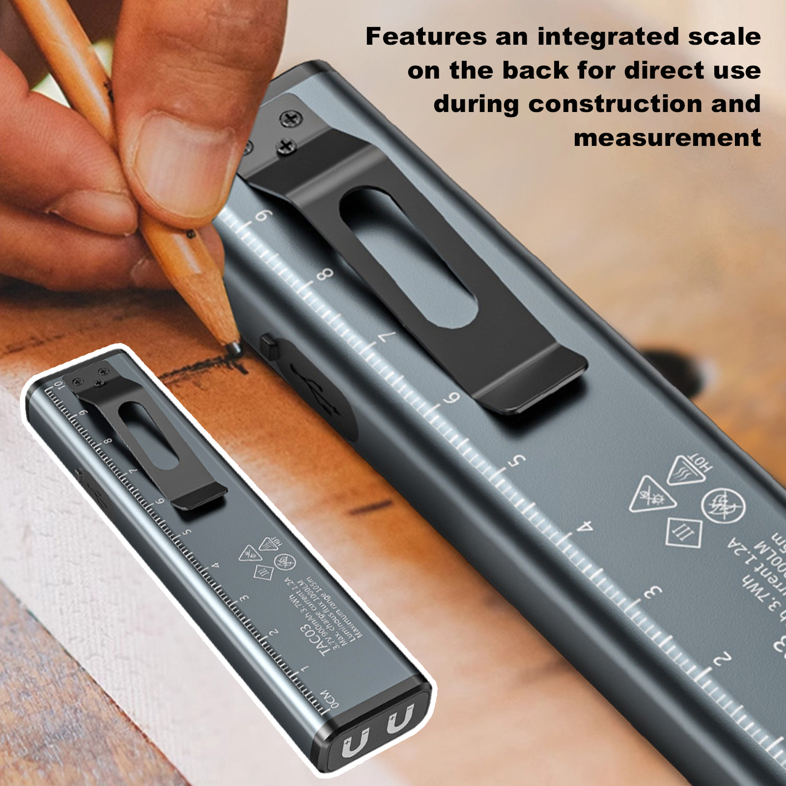 Flat EDC Flashlight Solar Rech - Edc Car Carry บทวิจารณ์และราคา