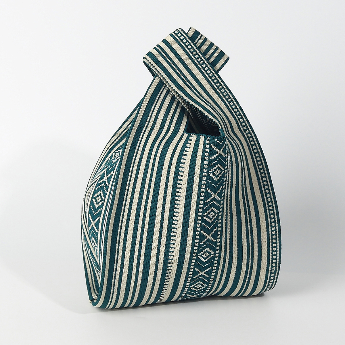 Line Pattern Knitted Crocheted - Edc Carry Bag บทวิจารณ์และราคา