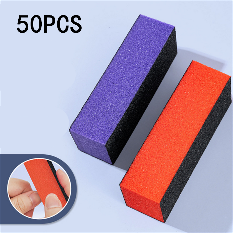 10/20/50pcs 3 Side Sponge Nail - Nail File Titanium บทวิจารณ์และราคา