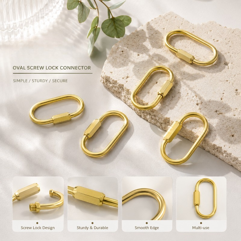 Solid Brass Screw Type D-Ring  - Edc Car Carry บทวิจารณ์และราคา