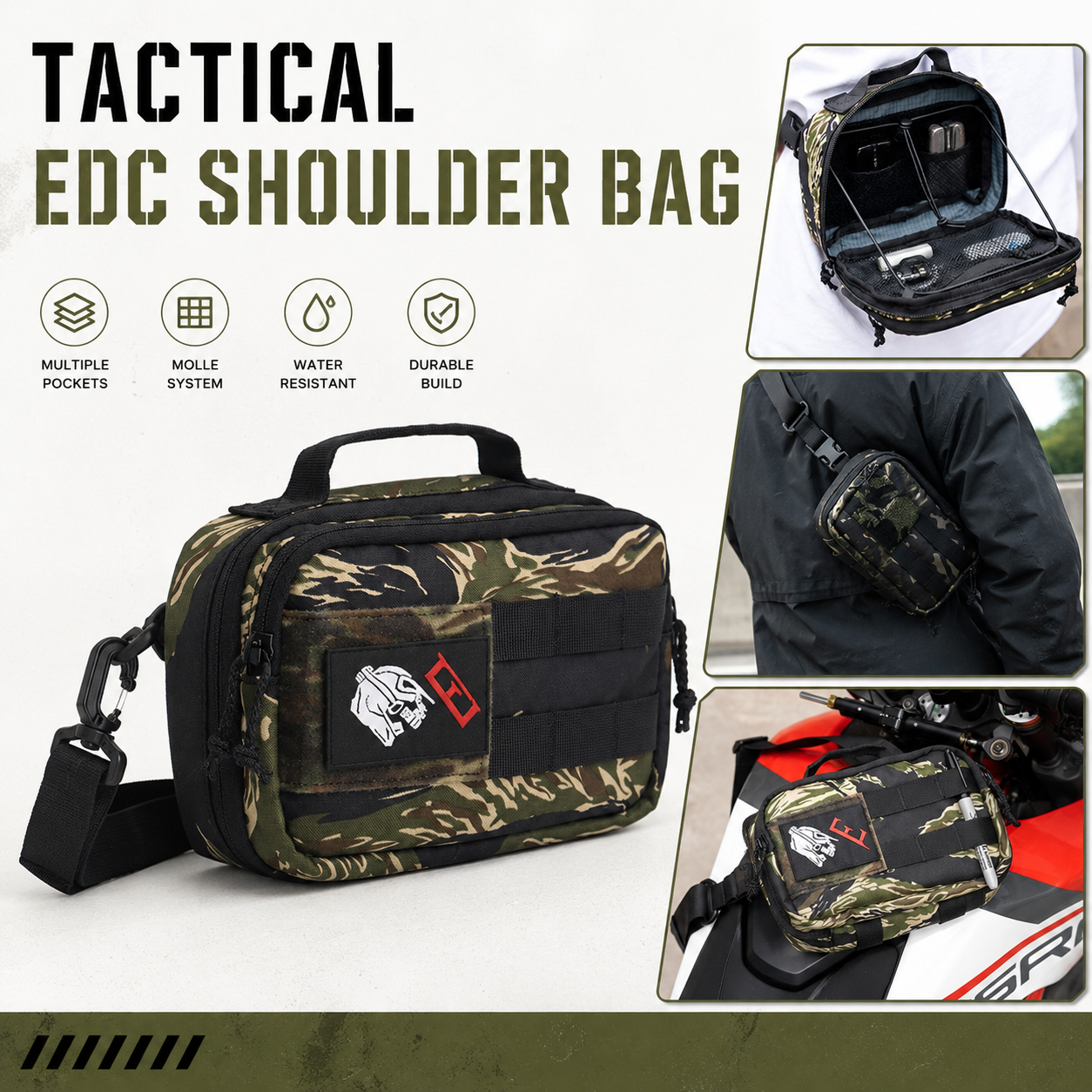 Tactical EDC Shoulder Bag Men  - Edc Carry For Men บทวิจารณ์และราคา