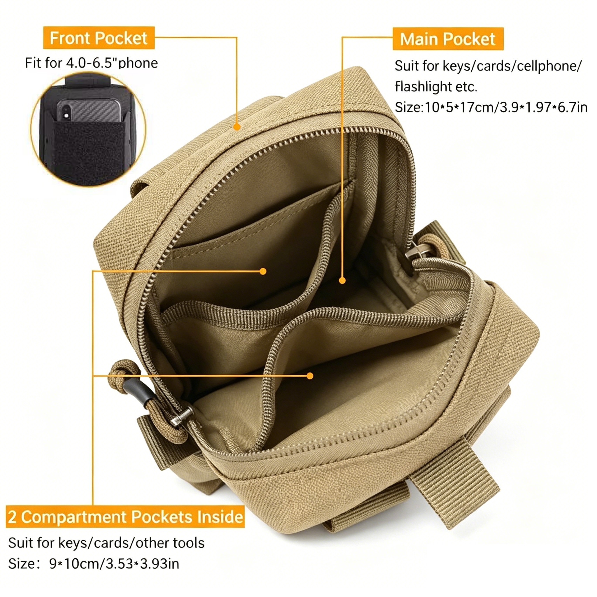 Multipurpose Tactical MOLLE ED - Appendix Carry Edc บทวิจารณ์และราคา