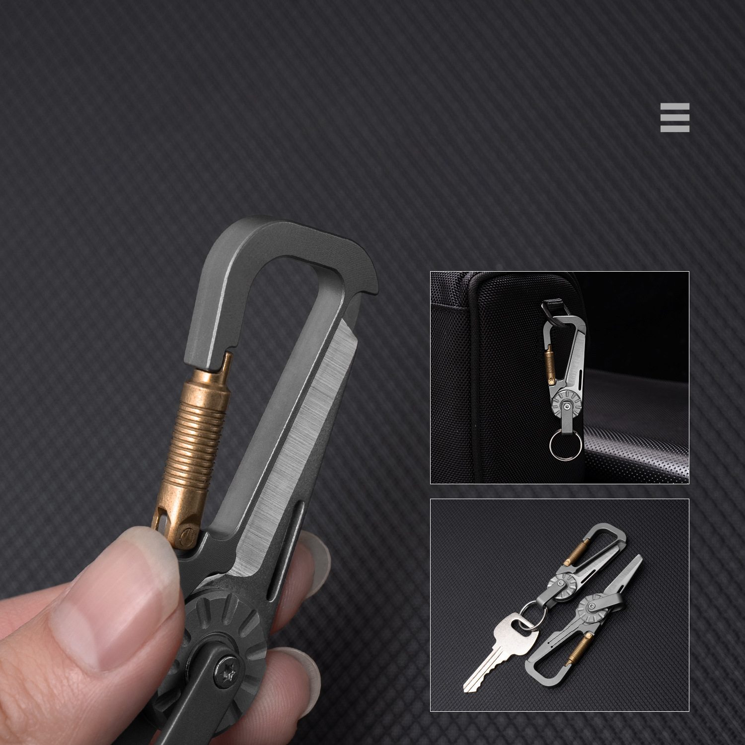 Titanium Alloy EDC Keychain Wi - Edc Car Carry บทวิจารณ์และราคา