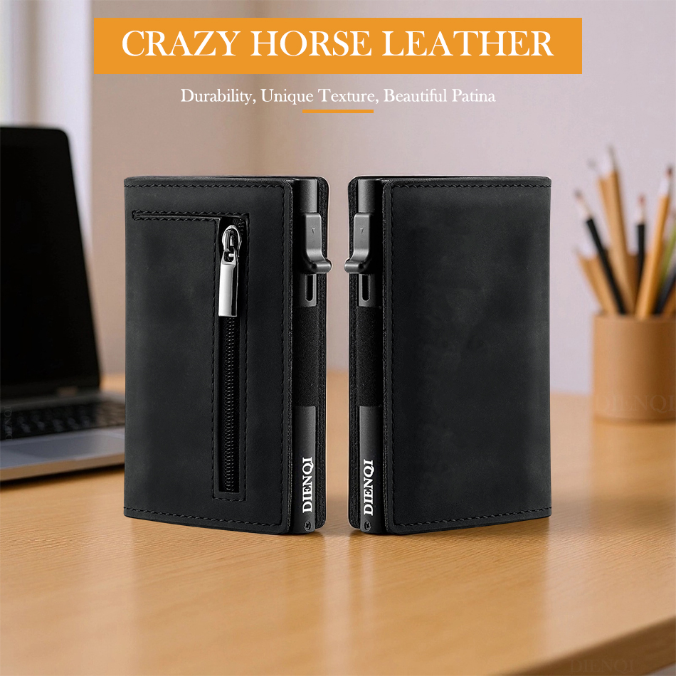 Cowhide Credit Card Holder Gen - Money Clip Magnetic บทวิจารณ์และราคา