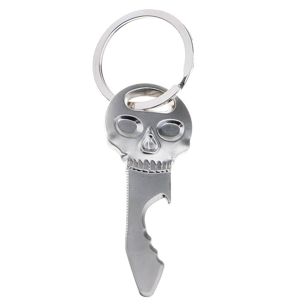 Metal Key Ring Punk Skull Keyc - Bottle Opener Keyring บทวิจารณ์และราคา