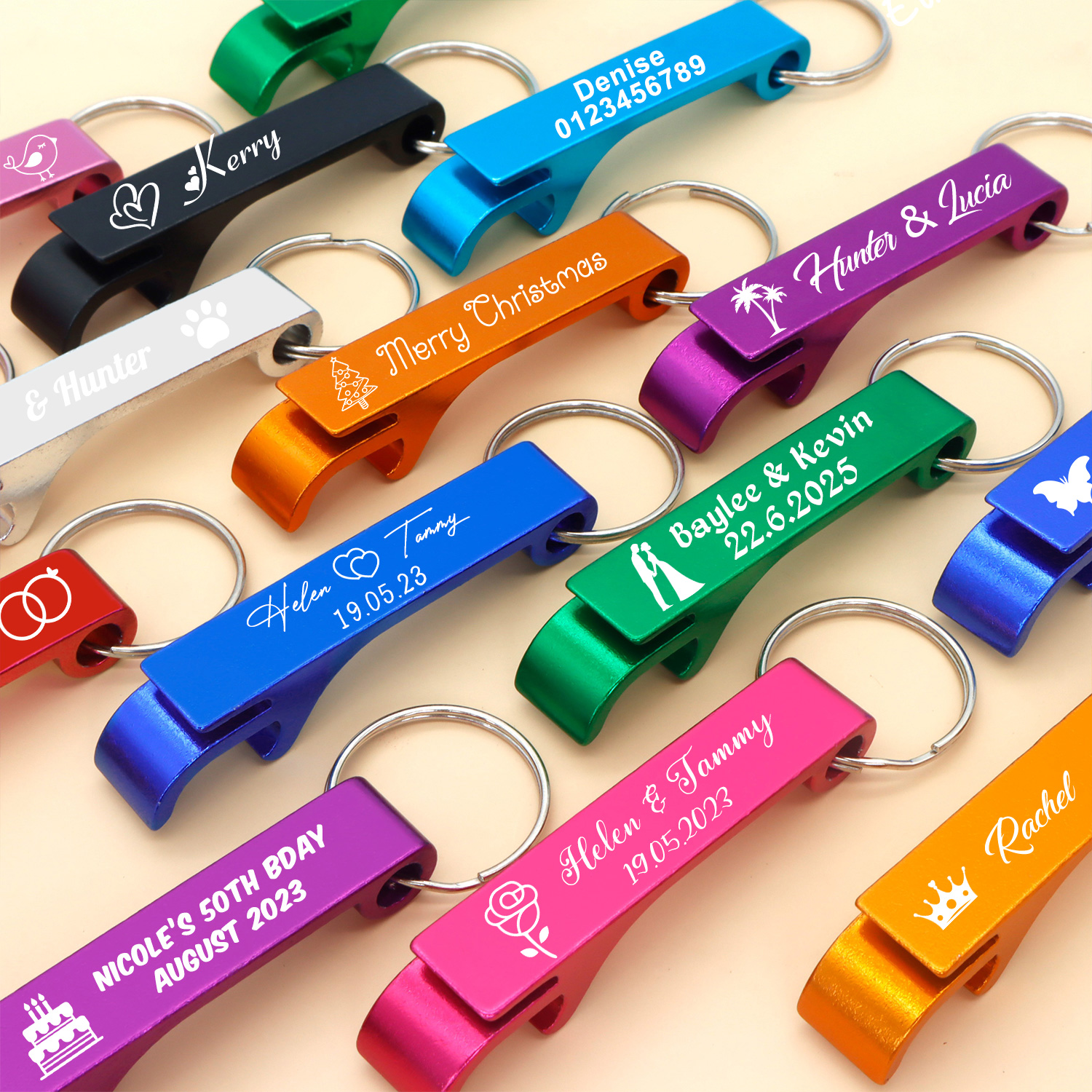 Keychain Custom Logo Key Ring  - Bottle Opener Keyring บทวิจารณ์และราคา