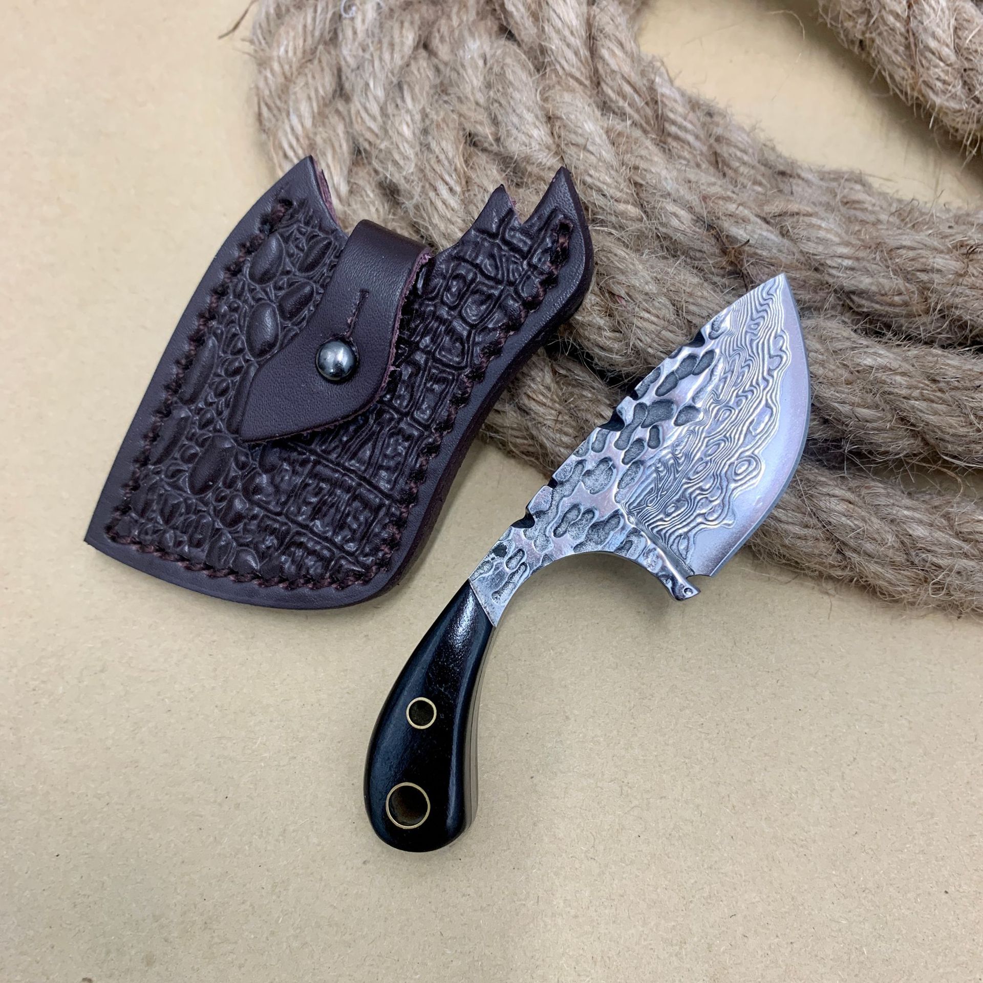 RHON 40MM Mini Full Tang Blade - Edc Pocket Carry Fixed Blade บทวิจารณ์และราคา