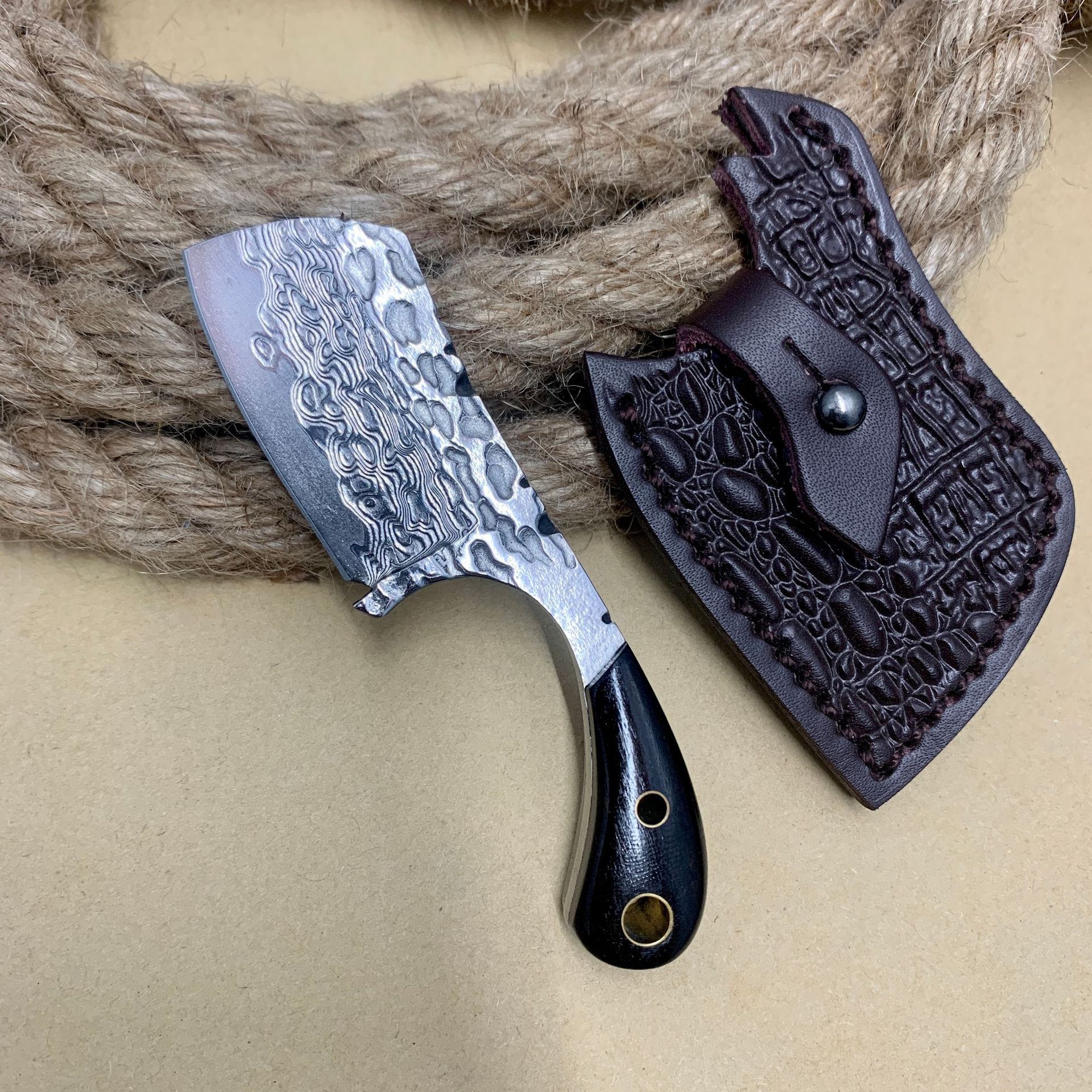 RHON 40MM Mini Full Tang Blade - Edc Pocket Carry Fixed Blade บทวิจารณ์และราคา