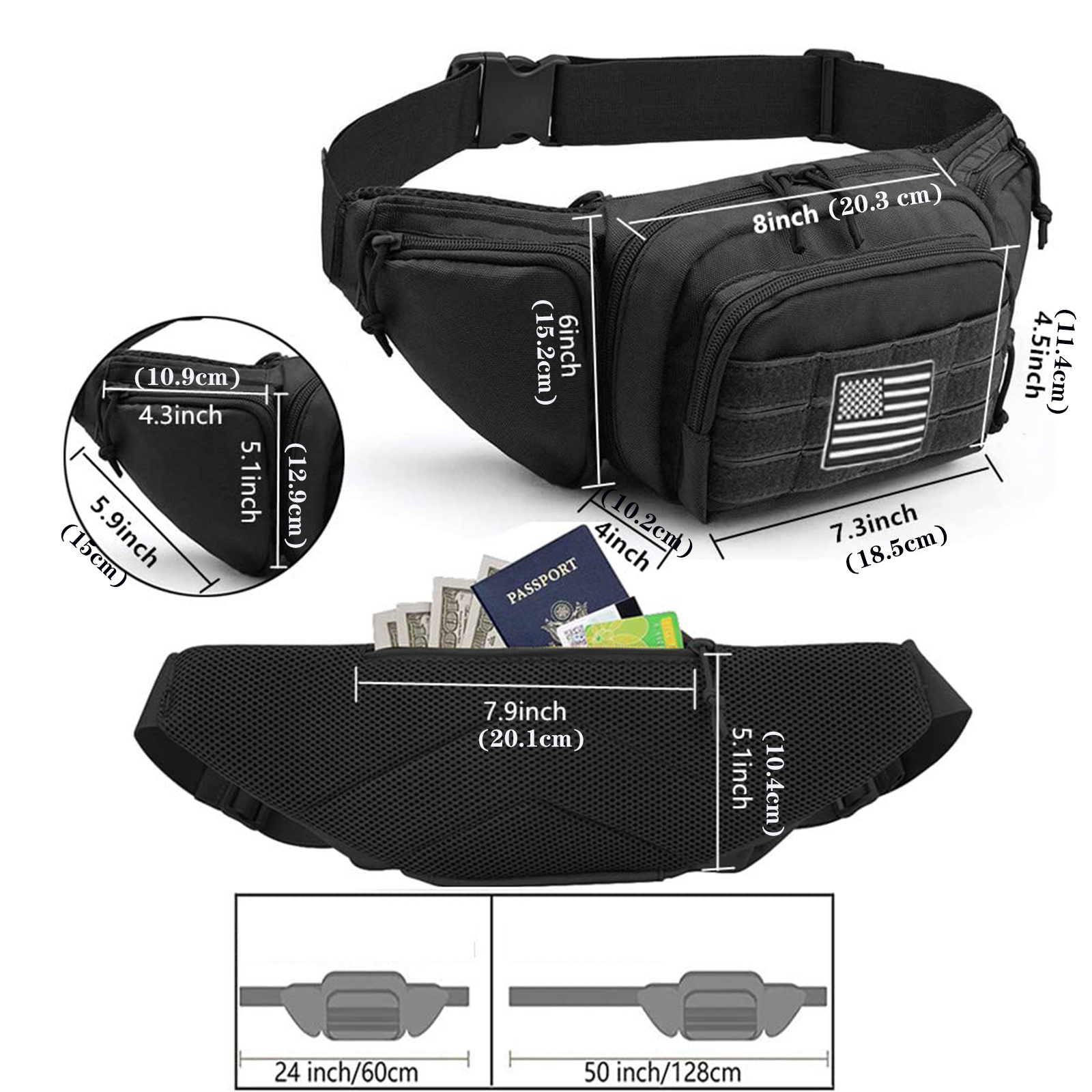 Tactical Fanny Pack Gun Holste - Edc Carry For Men บทวิจารณ์และราคา