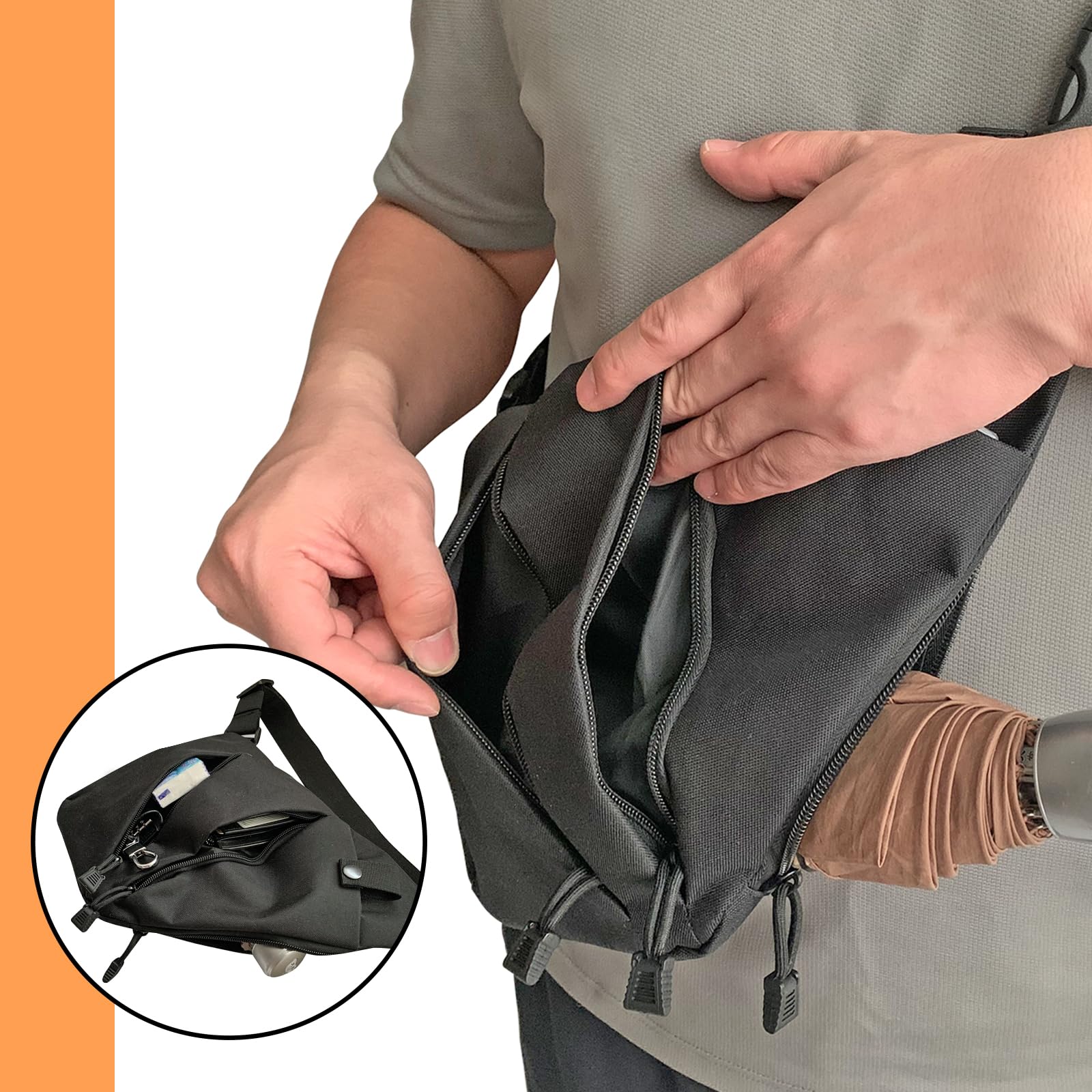 Tactical Crossbody Sling Bag E - Edc Carry For Men บทวิจารณ์และราคา