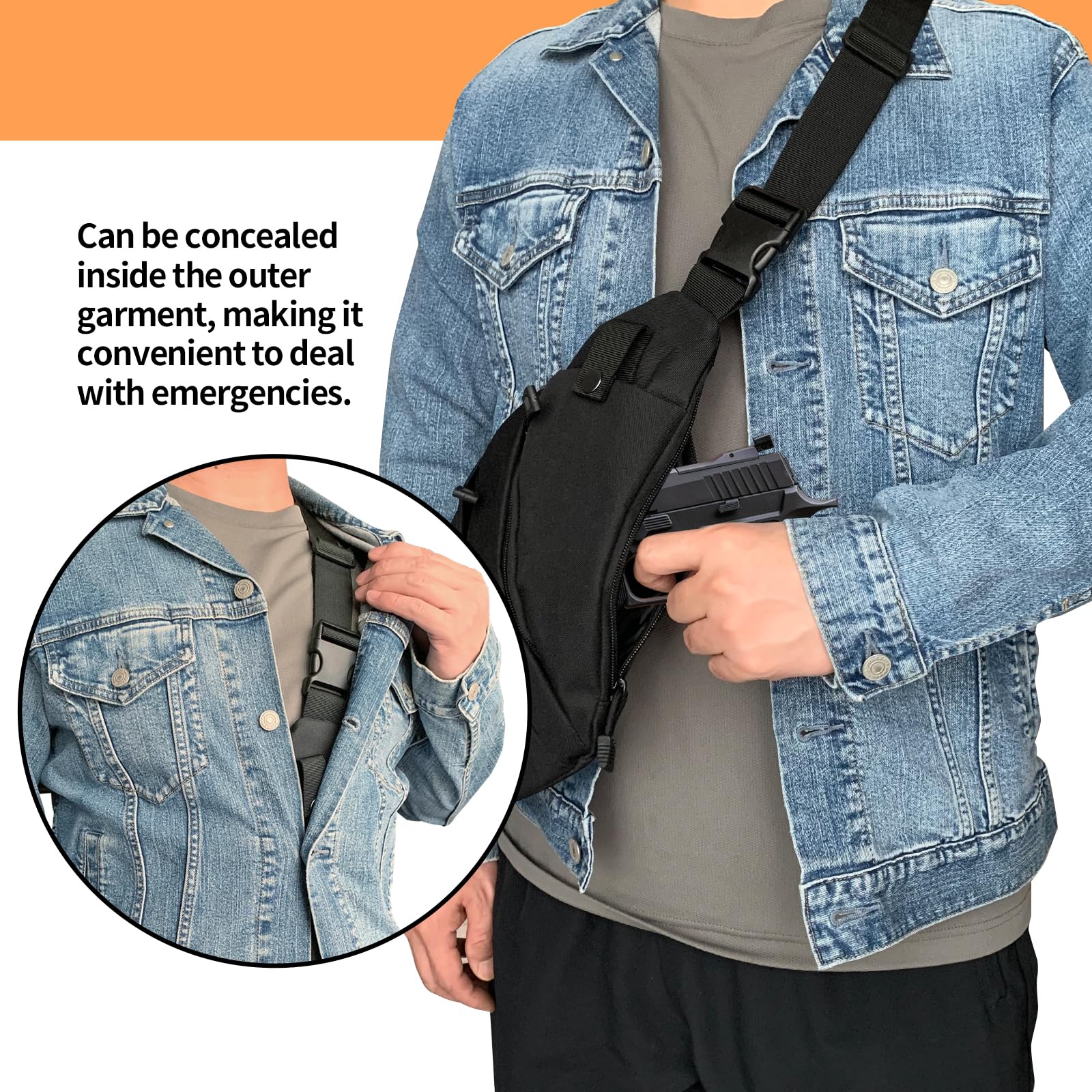 Tactical Crossbody Sling Bag E - Edc Carry For Men บทวิจารณ์และราคา