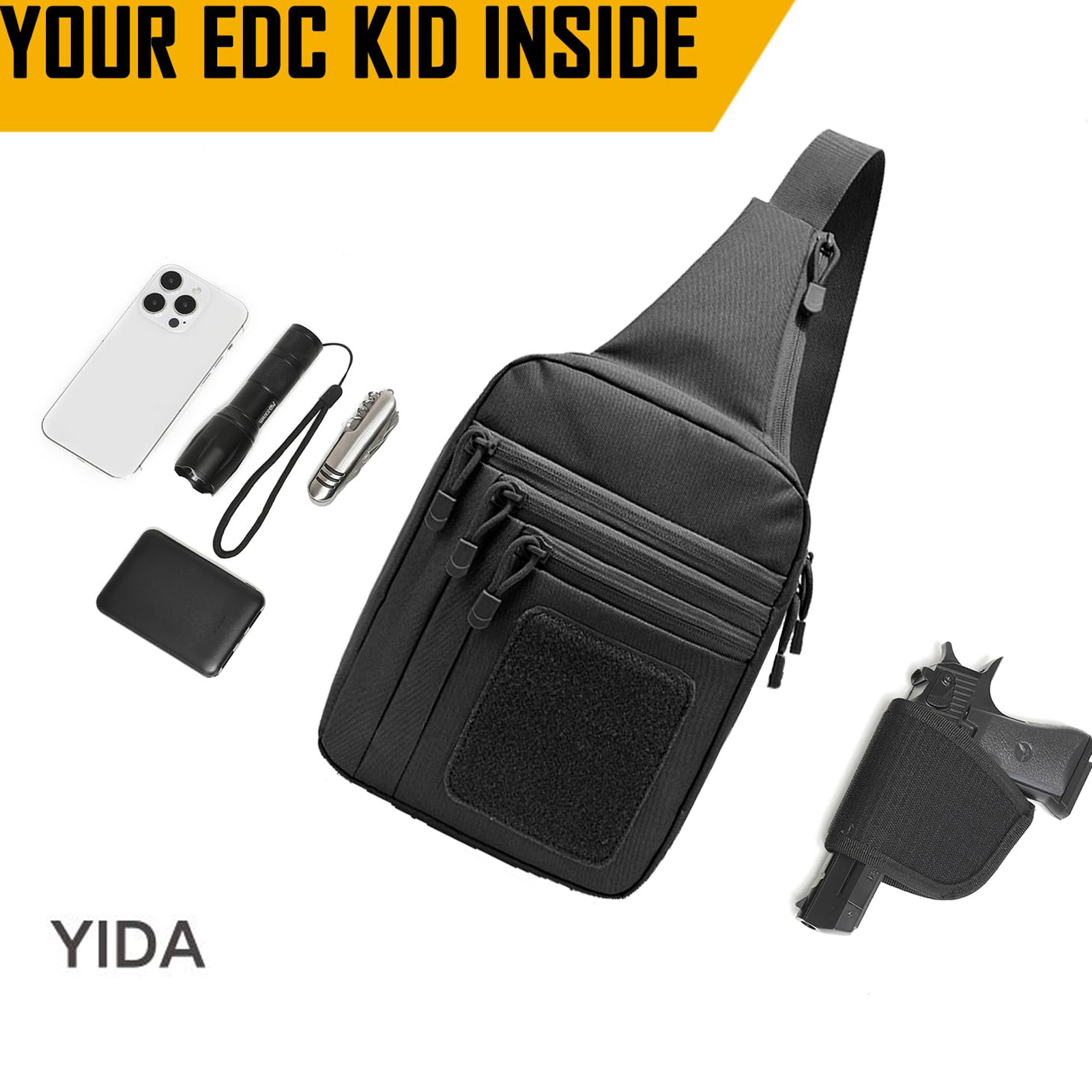 Concealed Carry Crossbody Bag  - Edc Carry Holster บทวิจารณ์และราคา